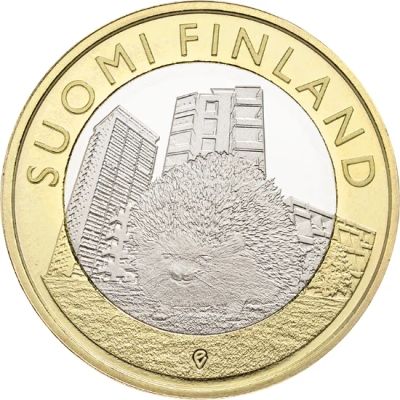 Лот: 7058764. Фото: 1. Финляндия 5 евро 2015 UNC Биметалл... Европа