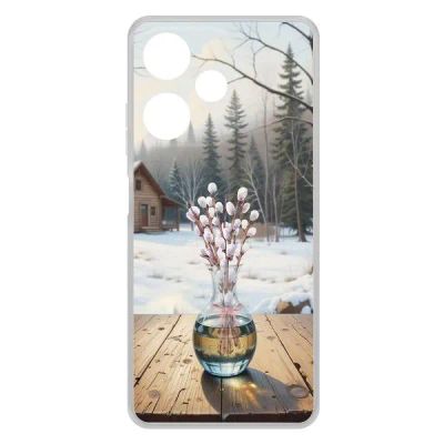 Лот: 25134768. Фото: 1. Чехол Krutoff Clear Case "Верба... Чехлы, бамперы