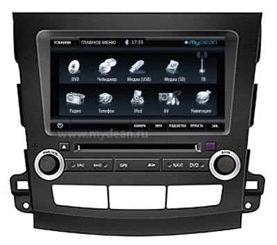 Лот: 8434712. Фото: 1. Штатная навигация Mitsubishi Outlander... Автомагнитолы