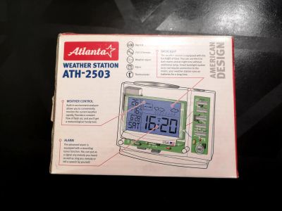 Лот: 22467450. Фото: 1. Метеостанция Atlanta ATH-2503. Часы настенные, настольные
