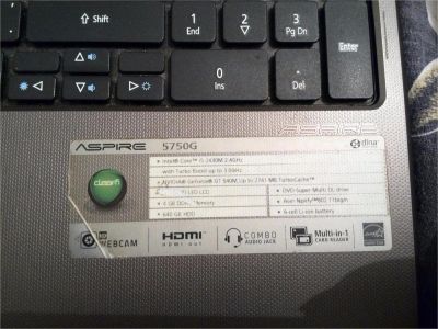 Лот: 6934888. Фото: 1. acer aspire 5750g-2434g64mmkk. Ноутбуки