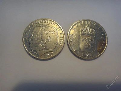 Лот: 2215382. Фото: 1. Швеция К. 1 крона 2000 год. Европа