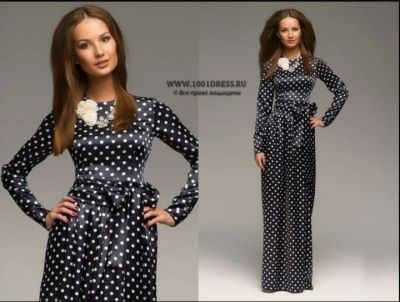 Лот: 5132235. Фото: 1. Платье в горох 1001dress. Платья