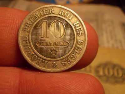 Лот: 15311890. Фото: 1. Редкие 10 сантимов 1861 года... Россия до 1917 года