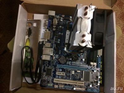 Лот: 8458512. Фото: 1. AMD X4 750K 3,4 GHZ + Gigabyte... Материнские платы