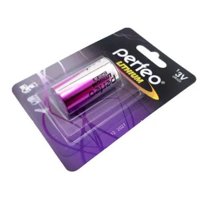 Лот: 20249309. Фото: 1. Батарейка Perfeo Lithium CR123A... Батарейки, аккумуляторы, элементы питания