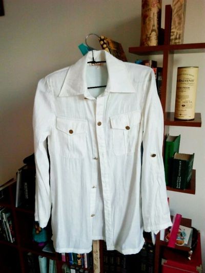 Лот: 9490673. Фото: 1. Белая блузка. Блузы, рубашки