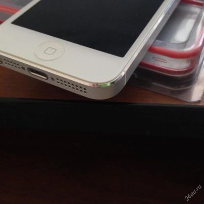 Лот: 4020148. Фото: 1. Iphone 5 , 16 GB White Б\У в отличном... Смартфоны