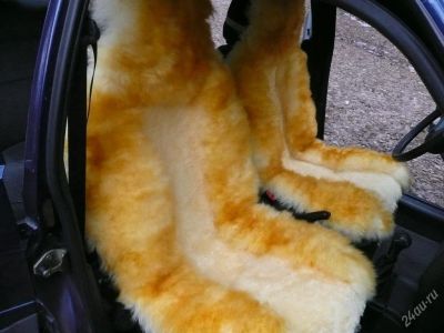 Лот: 42486. Фото: 1. Накидки из 100% овчины золотистые. Салон