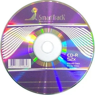 Лот: 4452708. Фото: 1. Диск SmartTrack CD-R 700Mb 52x... CD, DVD, BluRay