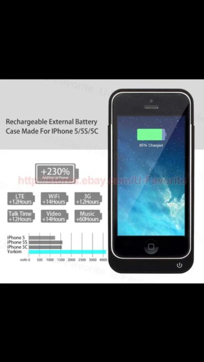 Лот: 4753100. Фото: 1. чехол-зарядка power case для iphone... Зарядные устройства, блоки питания, адаптеры сетевые для смартфонов