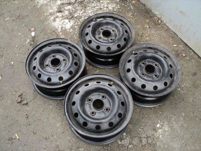 Лот: 1761663. Фото: 1. 4 штамповки 4х114.3 R14 (обмен... Диски