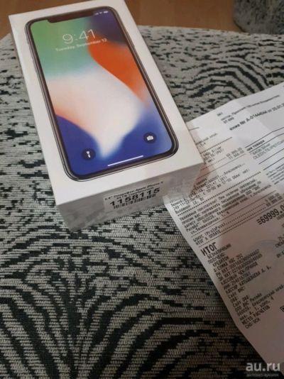 Лот: 13068636. Фото: 1. iPhone X 64Gb Silver новый, чек. Смартфоны