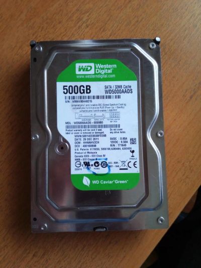 Лот: 8083531. Фото: 1. wd 500gb. Жёсткие диски (HDD)