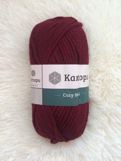 Лот: 12045982. Фото: 1. Пряжа Kartopu Cozy wool, 25% шерсть... Ткани, нитки, пряжа