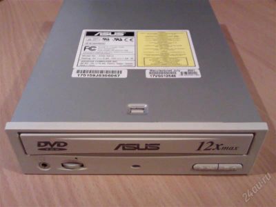 Лот: 1348956. Фото: 1. DVD-ROM ASUS DVD-E612. Приводы CD, DVD, BR, FDD
