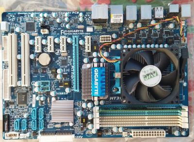 Лот: 21770803. Фото: 1. Комплект GA-MA770T-UD3 +Проц+Память... Комплекты запчастей