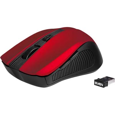 Лот: 24535908. Фото: 1. Мышь Sven RX-350W Red. Клавиатуры и мыши