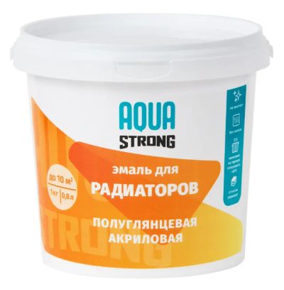 Лот: 20502189. Фото: 1. Эмаль AQUA STRONG акриловая для... Краски, лаки, растворитель