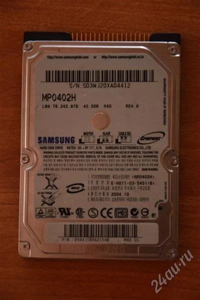 Лот: 2434679. Фото: 1. Жесткий диск 2,5" (для ноутбука... Жёсткие диски (HDD)