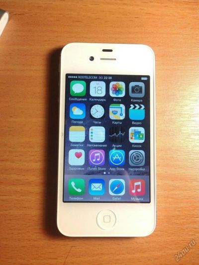 Лот: 5696678. Фото: 1. iPhone 4s 16gb белый. Смартфоны