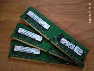 Лот: 15318734. Фото: 1. Оперативная память Hynix 3x(DDR2... Оперативная память