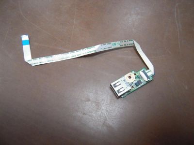 Лот: 10632650. Фото: 1. USB порт на шлейфе, для ноутбука... Шлейфы, кабели, переходники