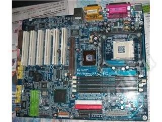 Лот: 30963. Фото: 1. Мать Gigabyte 8IHXP на запчасти... Красноярск