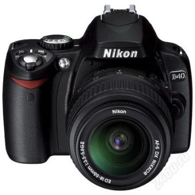 Лот: 1048512. Фото: 1. Nikon D40 Kit. Цифровые зеркальные