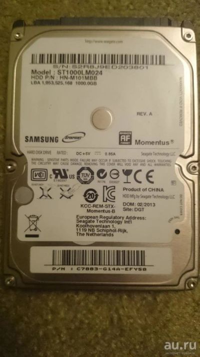 Лот: 8883529. Фото: 1. Жёсткий диск для ноутбука sata... Жёсткие диски (HDD)