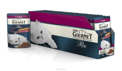 Лот: 10333542. Фото: 1. Gourmet Perle/Ala Carte пауч 85гр... Корма