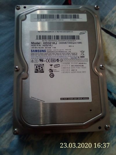 Лот: 15709933. Фото: 1. Жёсткий диск samsung 320gb. Жёсткие диски (HDD)