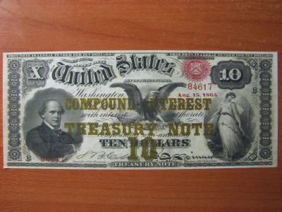 Лот: 5097974. Фото: 1. США 10 долларов 1864 года. Америка