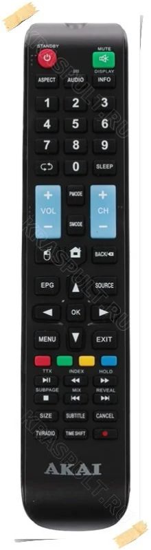 Лот: 15908803. Фото: 1. Пульт AKAI LES-32X82WF вариант... Пульты ДУ