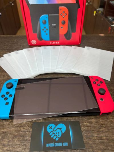 Лот: 21770151. Фото: 1. Стекло защитное для Nintendo Switch... Аксессуары для игровых приставок, консолей, геймпады