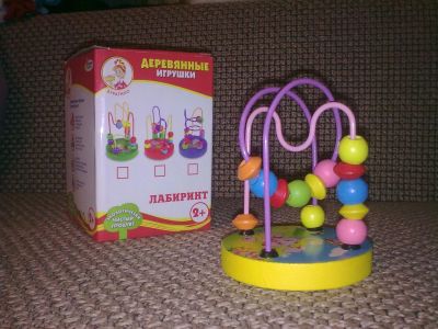 Лот: 5036652. Фото: 1. лабиринт игрушка развивающая деревянная. Игрушки для купания