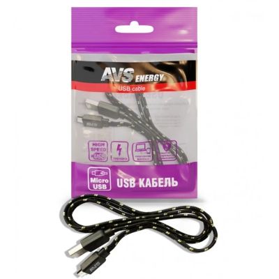 Лот: 24083977. Фото: 1. Кабель micro USB, AVS, MR-321... Зарядные устройства, блоки питания, адаптеры сетевые для смартфонов