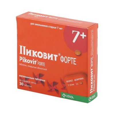 Лот: 23988240. Фото: 1. Пиковит форте таб.п о №30. Спортивное питание, витамины