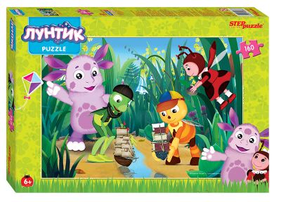 Лот: 12522016. Фото: 1. пазлы лунтик, смешарики 160 деталей. Пазлы