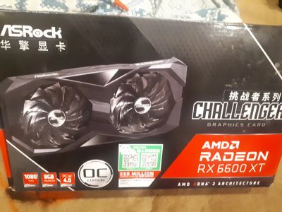 Лот: 20654385. Фото: 1. Asrock AMD Radeon rx 6600 xt Challenger. Видеокарты