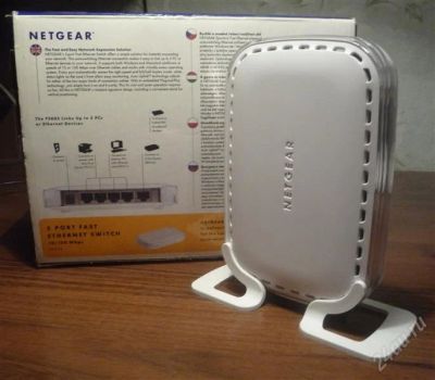 Лот: 4713241. Фото: 1. Коммутатор NETGeAR FS605EE. Маршрутизаторы (роутеры)