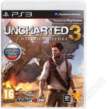 Лот: 1414652. Фото: 1. Uncharted 3: Иллюзии Дрейка (PS3... Игры для консолей