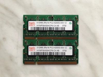 Лот: 18925985. Фото: 1. SO-DIMM DDR2 1GB (2x512MB) 533... Оперативная память