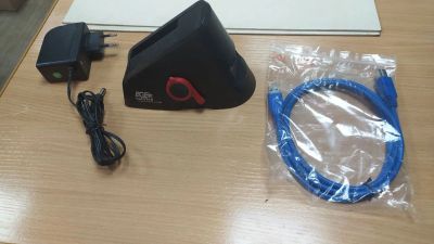 Лот: 24419146. Фото: 1. Адаптер USB 3.0 - SATA для горячей... Шлейфы, кабели, переходники