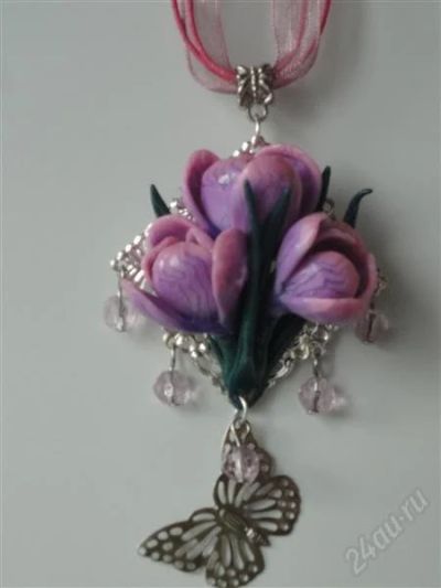 Лот: 800065. Фото: 1. Изделия из полимерной глины подвеска... Кулоны, подвески