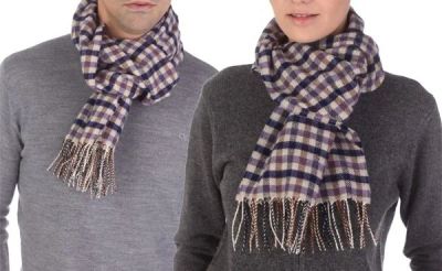 Лот: 5957600. Фото: 1. Шарф Aquascutum Wool Club Check... Шарфы, платки