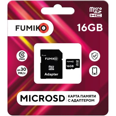 Лот: 18548850. Фото: 1. Флешка microSDHC + адаптер SD... USB-флеш карты