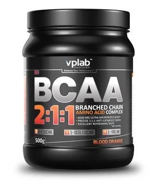 Лот: 11026881. Фото: 1. BCAA 2:1:1 500 гр. вишня VP Laboratory... Спортивное питание, витамины