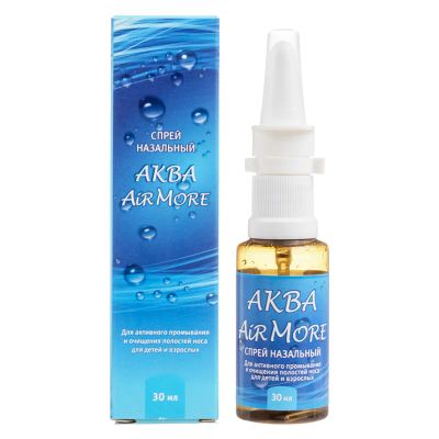 Лот: 23967975. Фото: 1. Аква AirMore спрей назальный 30... Лекарства