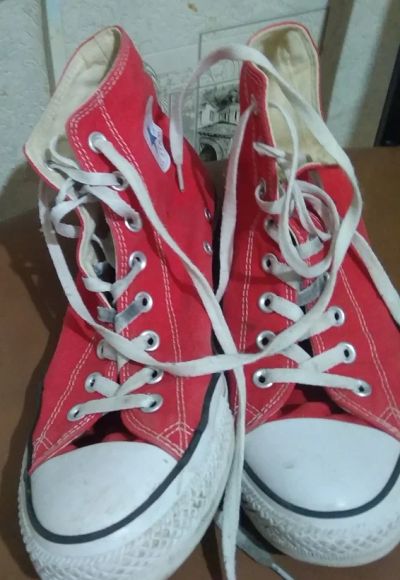 Лот: 15838902. Фото: 1. Кеды Converse красные. Кеды, кроссовки, слипоны